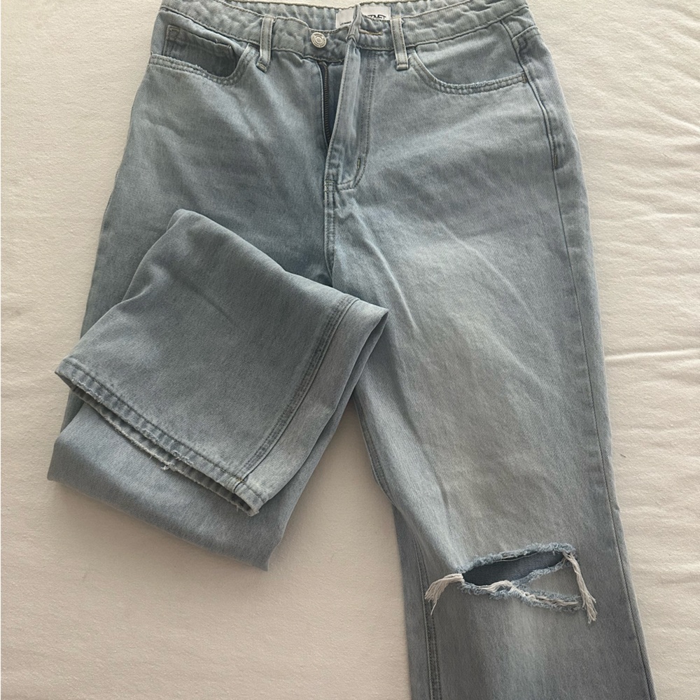 Light Blue Distressed Jeans